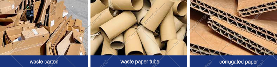waste carton and paper tube
