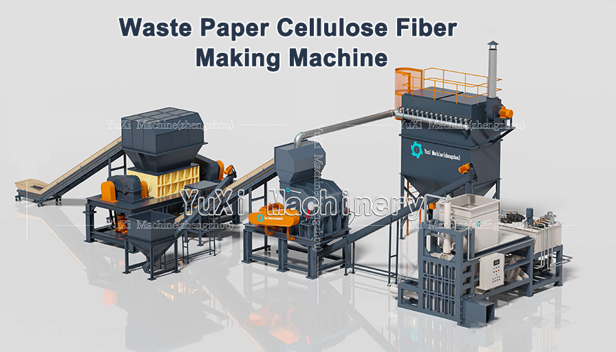 Waste Paper Cellulose Recycling Line